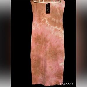 Strapless Tye dye form fitting dress